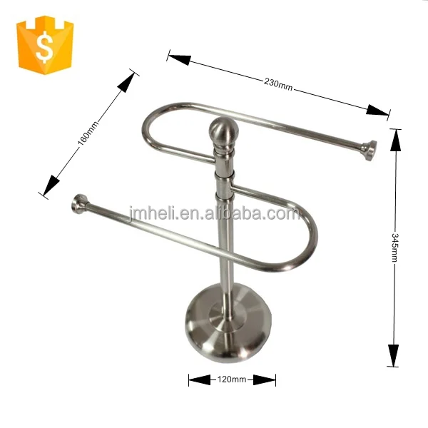 
European new design metal bath table standing towel rack 
