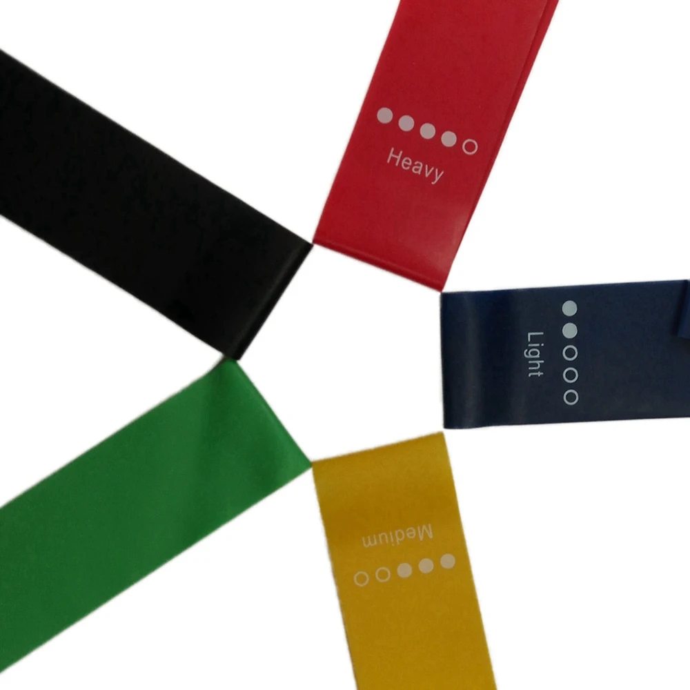 100% natural latex resistance bands set and stretch band