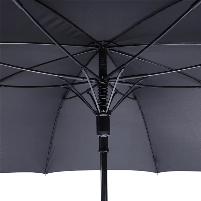 Custom made brand logo print automatic auto open big straight black red purple umbrella golf
