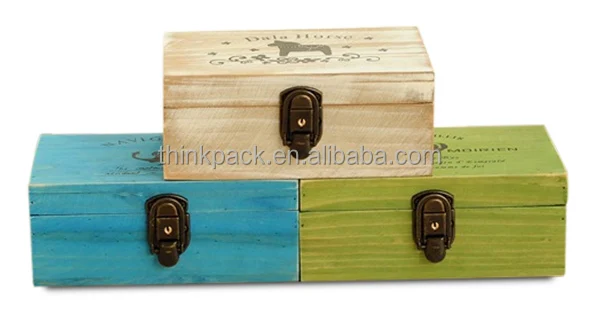 Custom Wooden Jewelry Box Black Spray Paint organizer Box High-end Gift Box