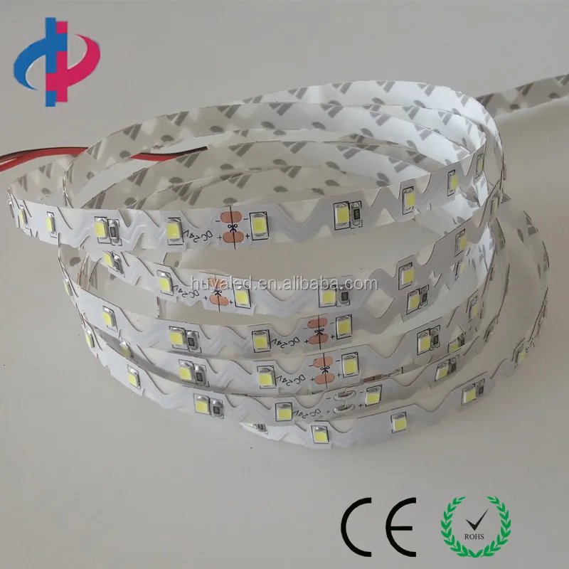 nano waterproof IP65 2835 SMD s shape flexible led strip 60led/m DC24V 8mm easy install bendable strip led