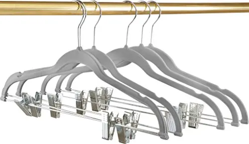 velvet skirt hanger with clips velvet shirt hanger with metal hanger and two metal clip