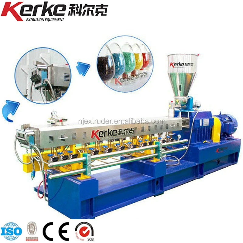 Пластиковый материал Поликарбонат гранулы экструдер машина производственная линия