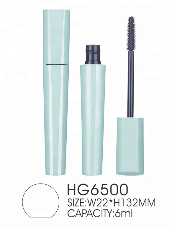 6ML Capacity Cosmetic packaging mascara tube with silicone brush