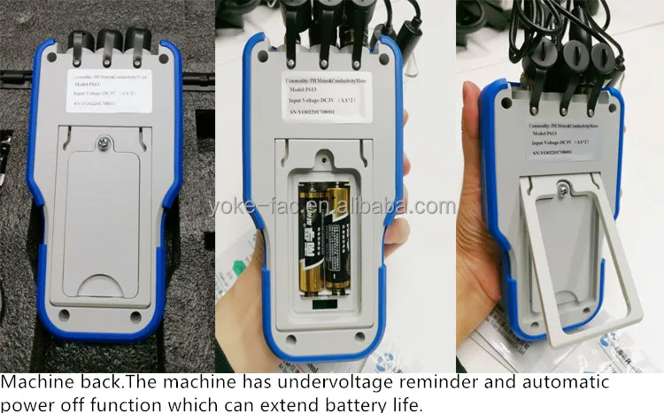 P611 cheap Laboratory digital portable PH/ORP/Temperature tester meter