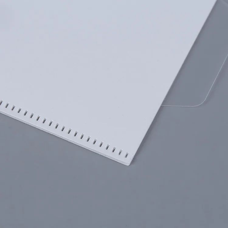 
University education hard plastic printed L shape Multi pocket file folder 