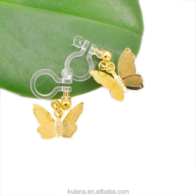 Japanese big dangle butterfly earrings resin earring BU5091