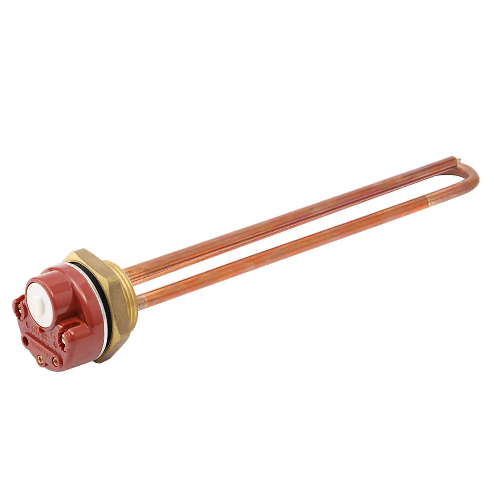 WNA-4  brass flange copper made 300mm electric heat pump water heating element with thermostat