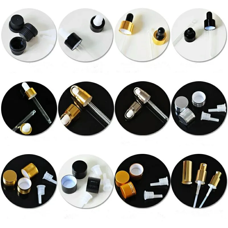 Alibaba china supply 50 ml 100ml clear amber blue green glass spray bottles for face cosmetic lotion