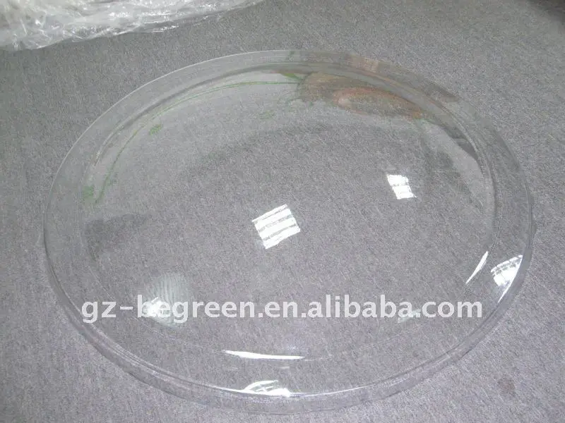 Guangzhou clear and high light transmittance round plastic dome