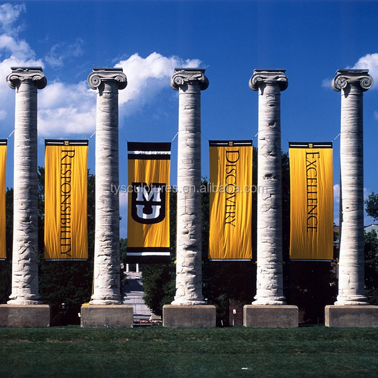 Classical European antique Roman style stone marble column for building house villa decoration