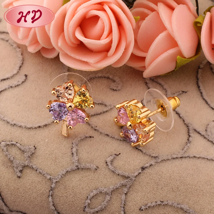 best selling make your own fashion dubai gold jhumka earrings