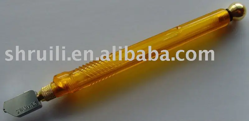 Фоторезак для японского стекла TC-30 TOYO с пластиковой ручкой оранжевого цвета