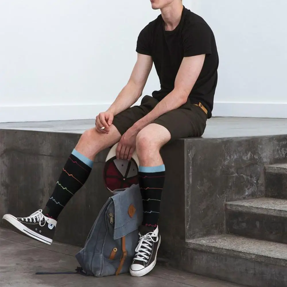 Athletic Sport Sock Custom 20-30mmhg Sport Medical Running Cycling Stocking Men Cheap Knee High Socks For Girls Compression Sock