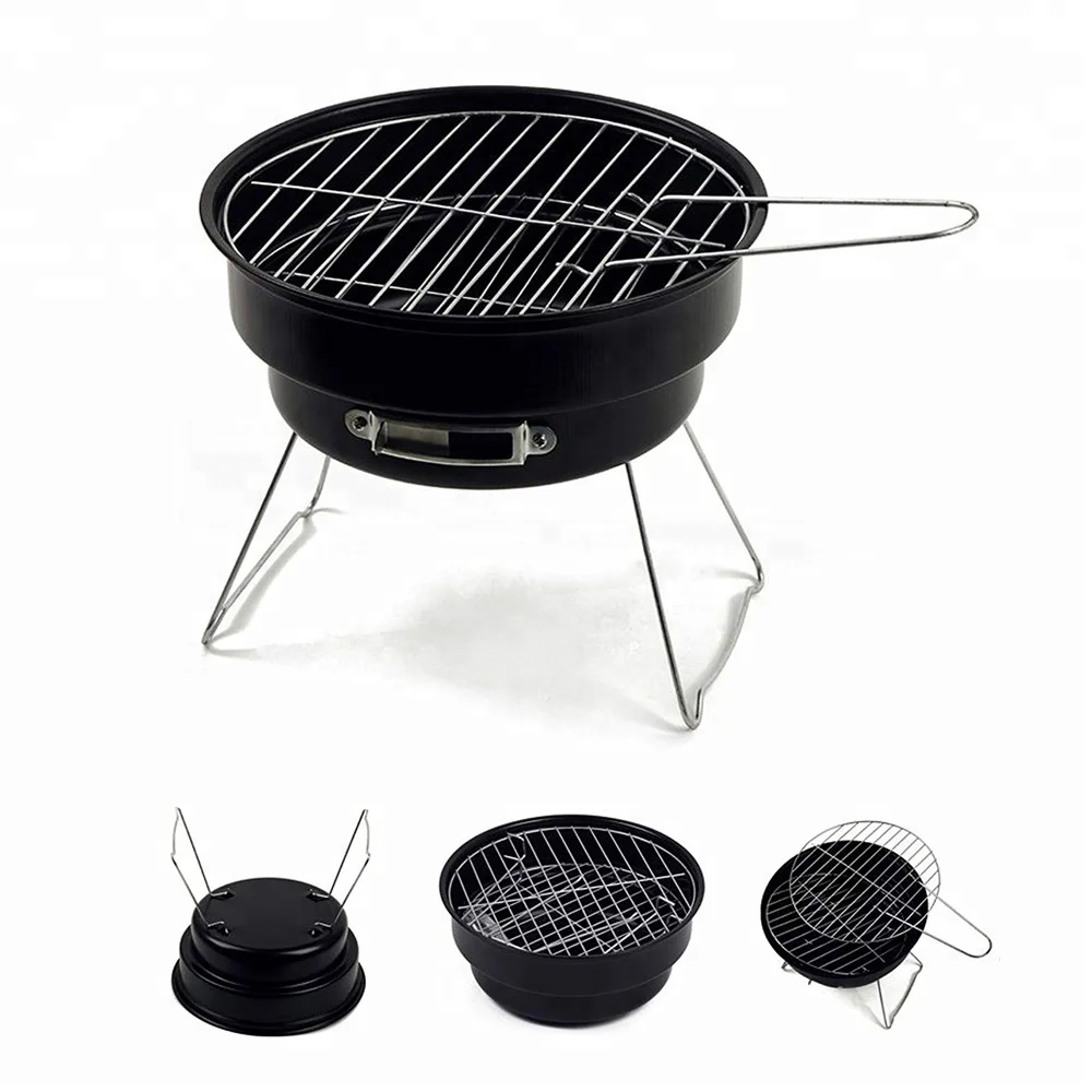 bbq grill charcoal stove, portable bbq grill and ice bag, great for camping and picnics