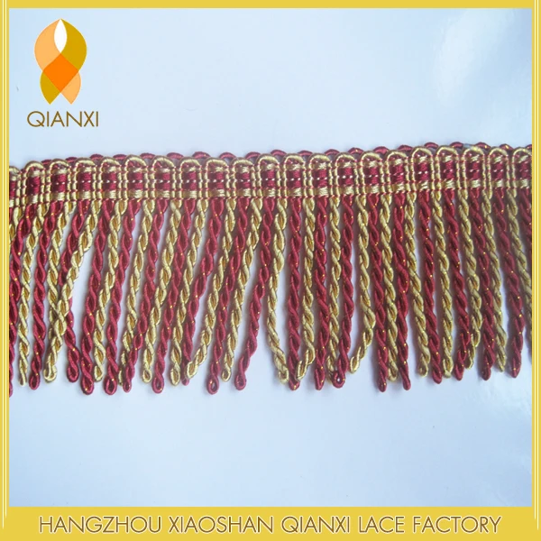9 см Смешанные цвета витая веревка занавеска кисточка отделка бахромой