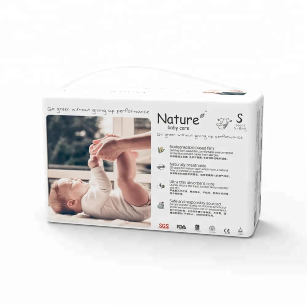 Eco-friendly bamboo fiber organic nappies diapers