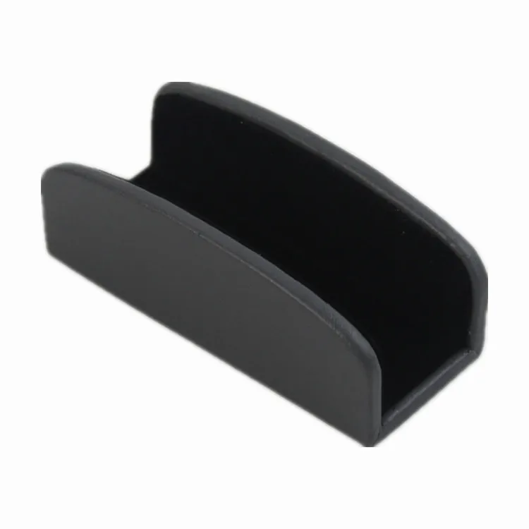 
Single slot leather desktop business card note holder 