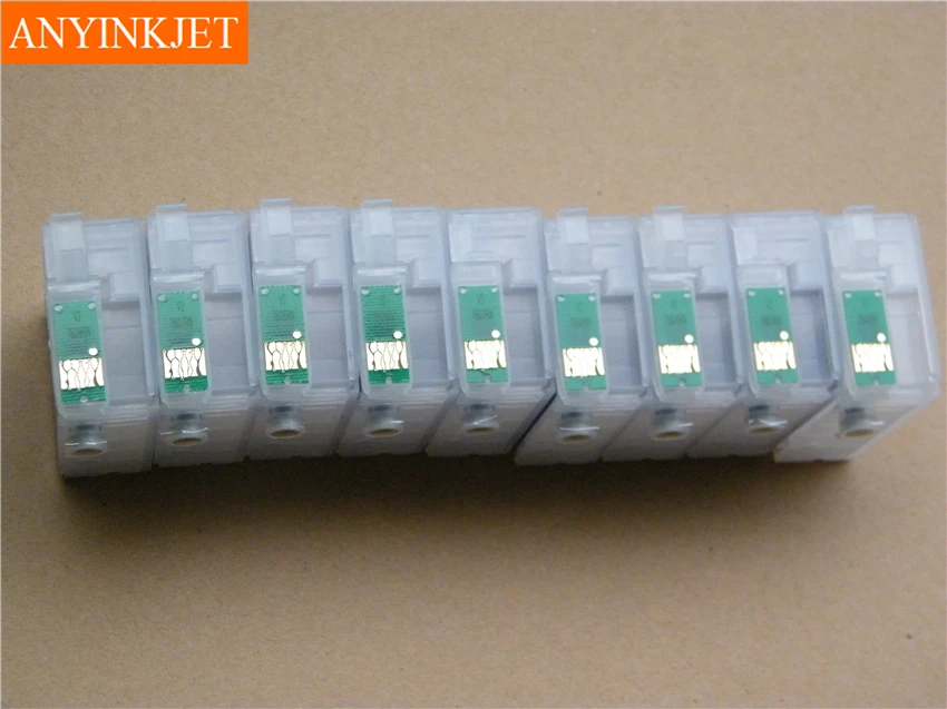 80ML 9pcs for Epson SureColor P600 refillable ink cartridge with Auto Reset Chip T7601-T7609