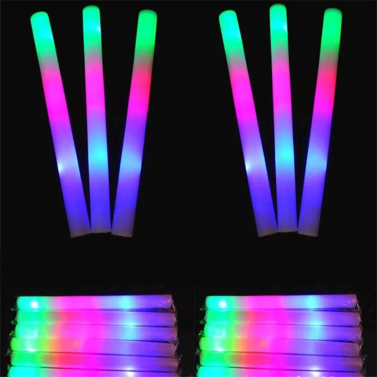 Promotional LED Glow Foam Stick, Light Up Foam Baton For Party Wedding and Concert