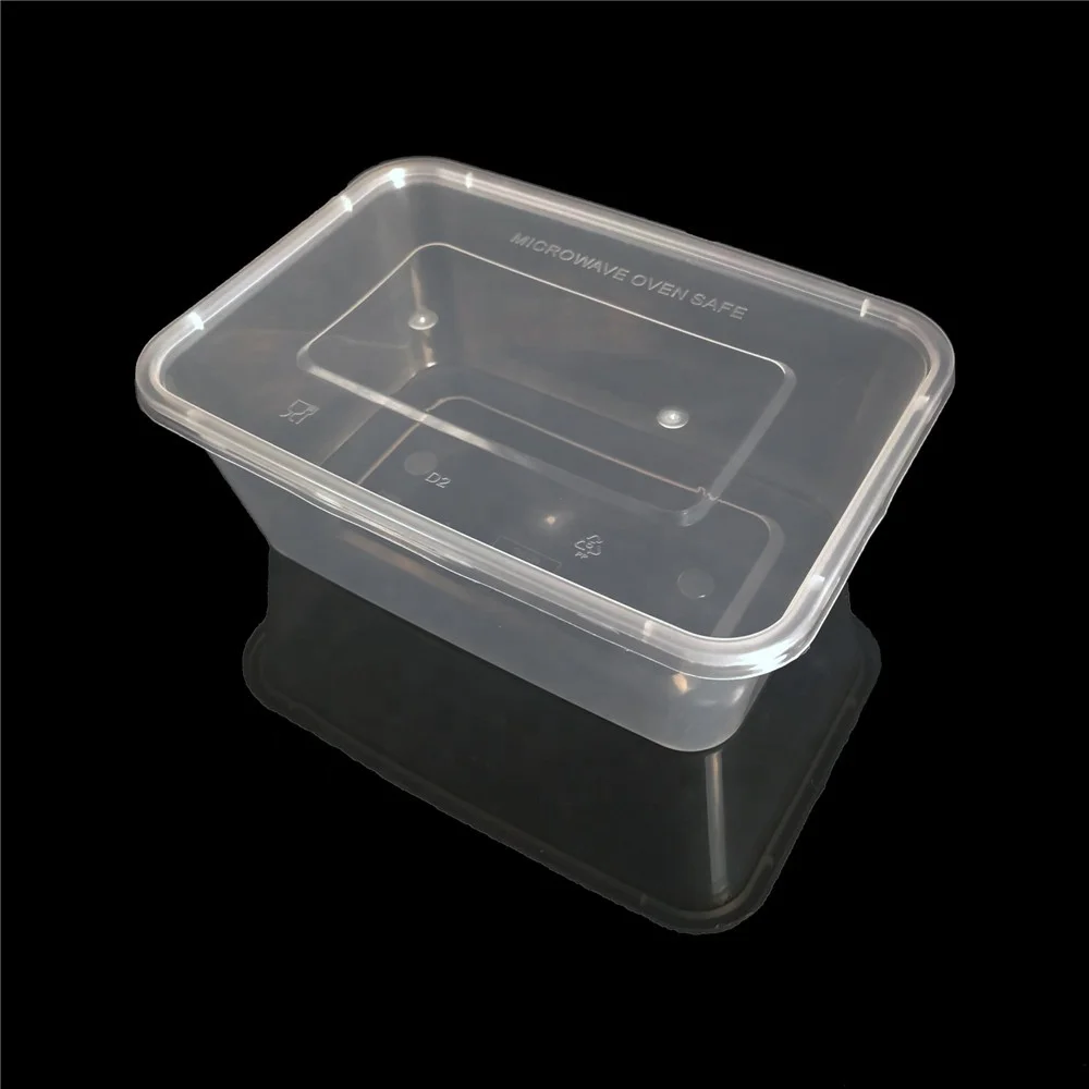 1000ml PP hard plastic food packaging lunch box