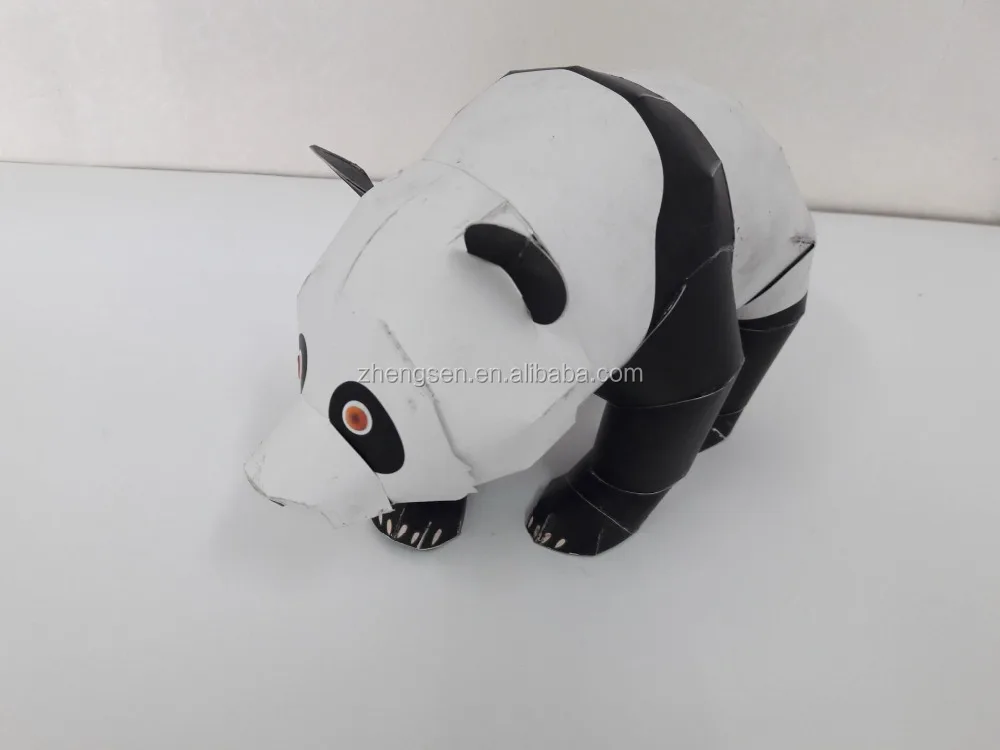 DIY paper 3D model cute animals image children toys
