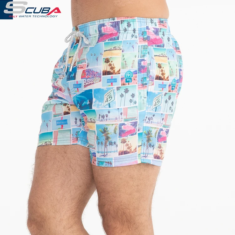 Мужские водные реактивные Волшебные пляжные шорты с принтом плавки для мужчин