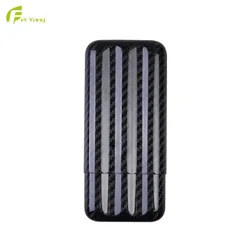 100%  real Carbon fiber 3 tube cigar case