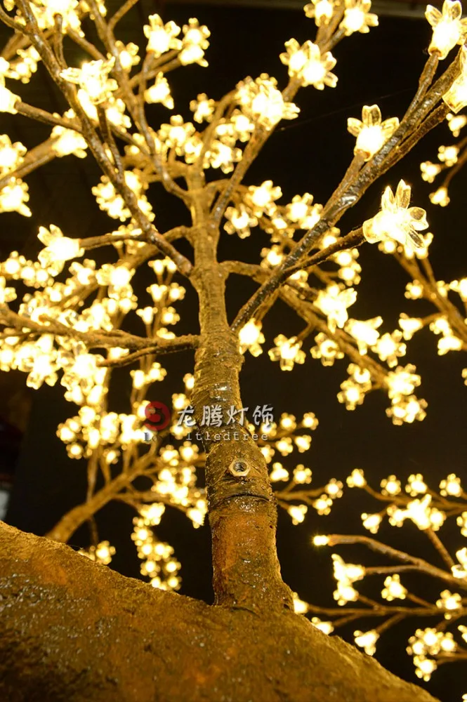 12ft outdoor artificial christmas decoration led flower cherry blossom tree light