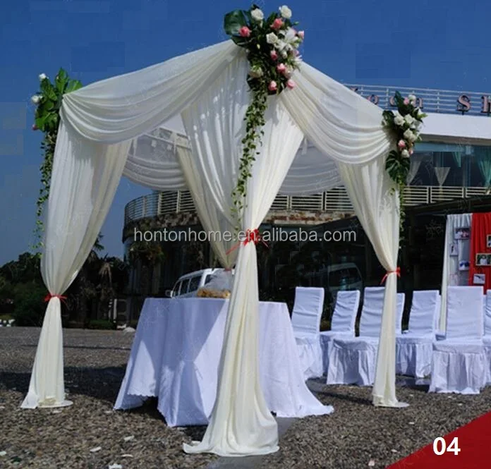 
3*6m Wedding Party Stage Celebration Background Satin Curtain Drape Pillar Ceiling Backdrop Marriage decoration Veil WT016 