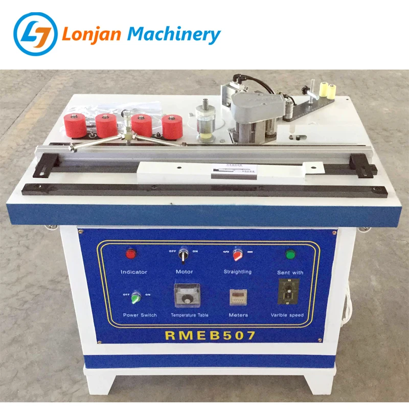 Woodworking Machinery Steel Worktable RMEB507 Manual PVC Edgebander Edge Banding Machine