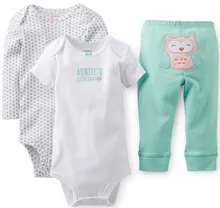 Original Carters Baby Boys Girls Clothings Sets Carters Baby Models Bodysuits Pants 3pcs Set There are