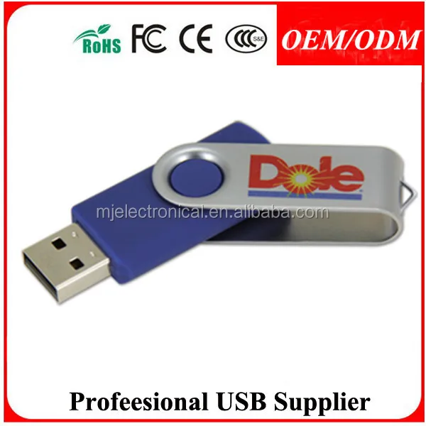 Бесплатный образец, черный поворотный usb флэш-диск 4 ГБ, высокая скорость usb2.0, поощрительный подарок брелок usb
