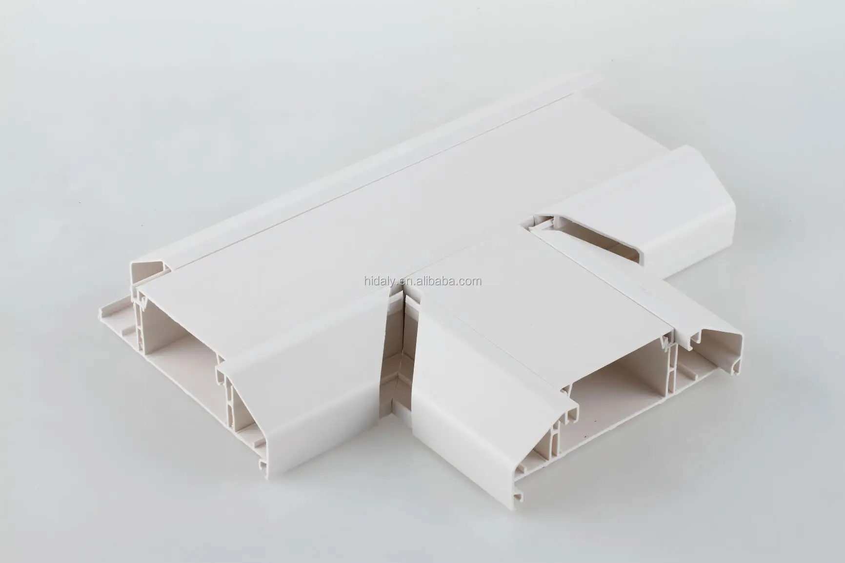Building mMaterials Heat Resistant 180*50 PVC Electronical Trunking Dado Skirting Trunking for Cable Channel