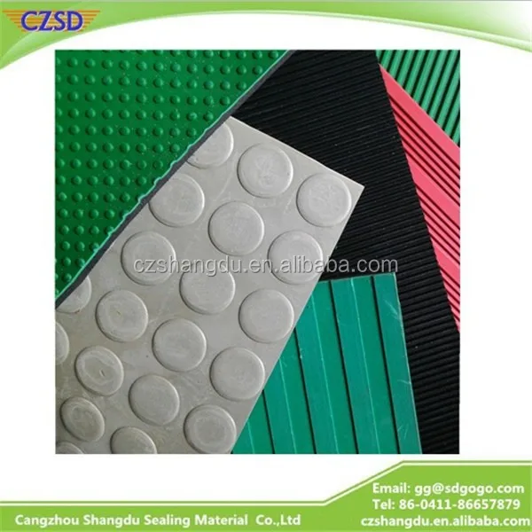 SD Anti-fatigue Round Stud Rubber Flooring Mat Rubber Sheet