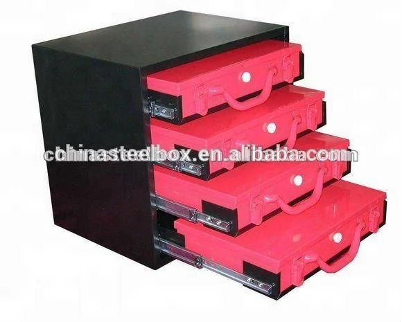 HF-TB118P4 Manufacturer Mini Metal Tool Chest,Metal case cabinet drawer dividers steel tool box kit