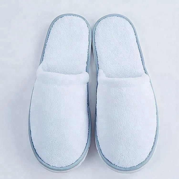 China supplier custom embroidery terry hotel disposable slipper