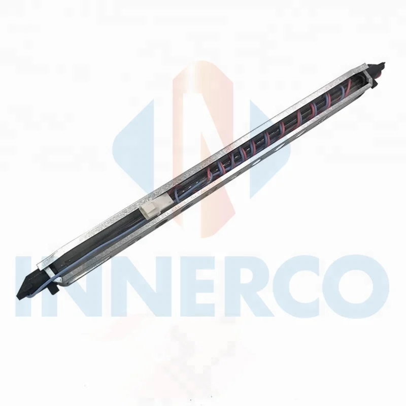 Refrigerator glass tube defrost heater