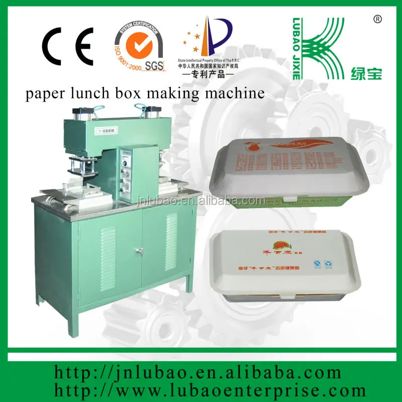 semi automatic paper lunch box making machine with SMC