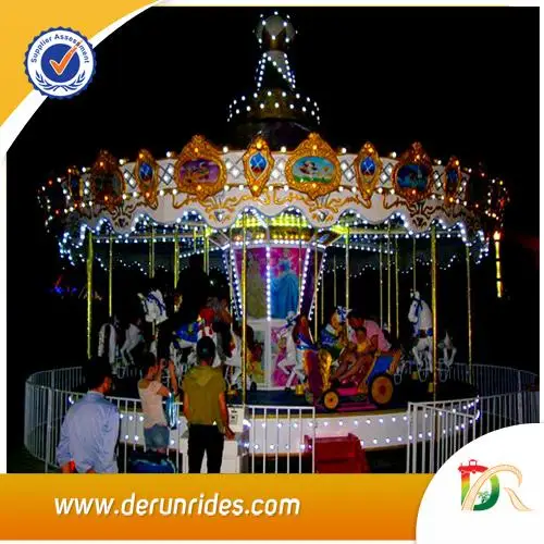 
Video Available China Factory Cheap Price Good Quality Kids Mechanical Amusement Ride carousel horse for sale 