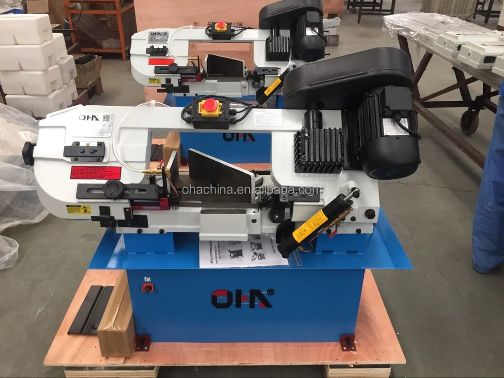 Semi auto band saw machine angle rotating band saw machine