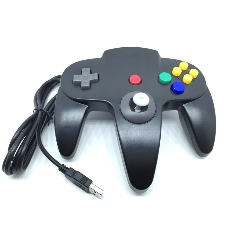 Classic N64 USB Wired Game Controller for Nintendo 64 PC and MAC
