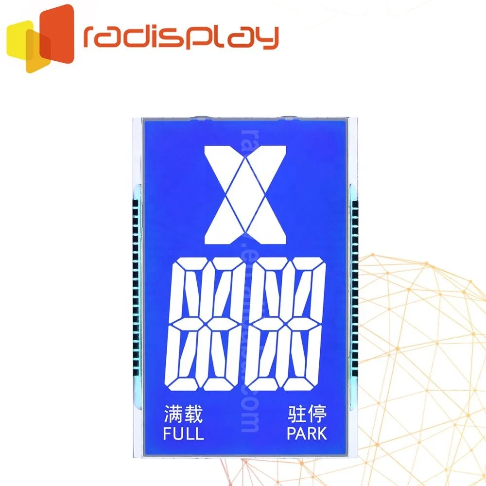 
7 Segment Blue Backlight Indicator Lcd Display For Elevator 