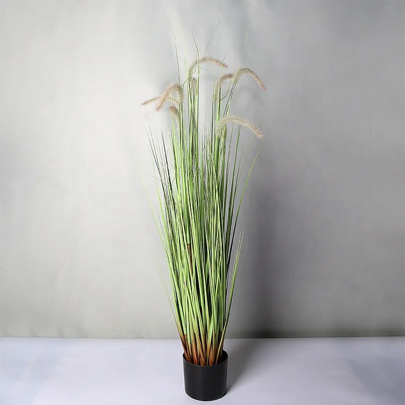 Artificial plant factory wholesale artificial Setaria viridis bonsai clothing store restaurant decoration green plant potted