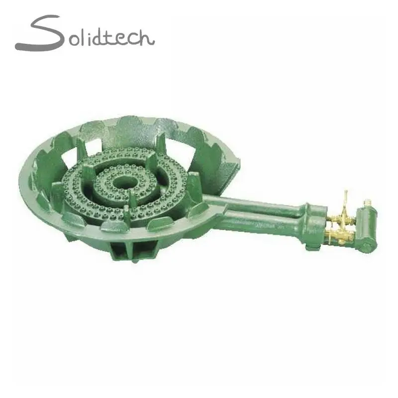 2 Ring Natural Gas Cast Iron Wok Burner For Home Use