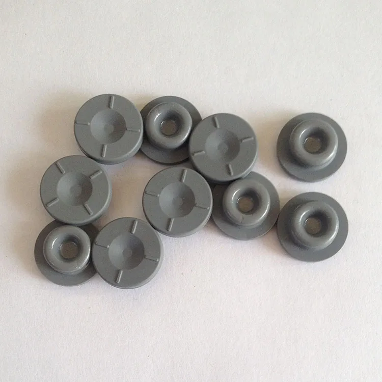 Food grade 20mm butyl rubber stopper for injection vial wholesale glass bottle rubbers custom silicon stopper rubber