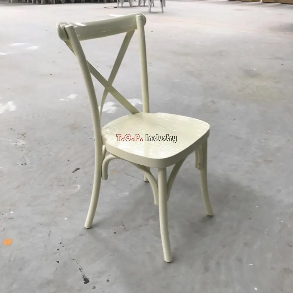 White Color Beech Wood Vintage x-back chair