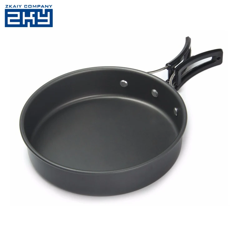 Multi Purpose Kitchen Non Stick Aluminum Alloy 9Pcs Outdoor Cooking Pot Camping Cookware Set