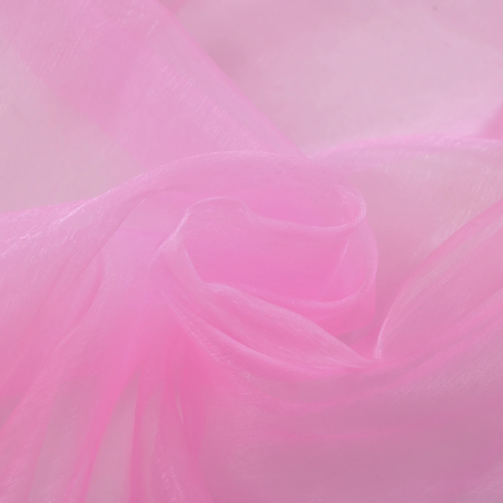 
white purple red solid color wedding dress and gift drawstring bags pouch silk organza fabric 