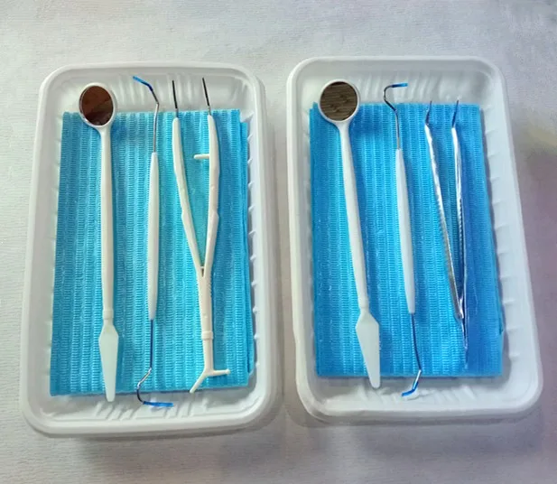 Disposable Dental instrument kit 3 in 1 or 5 in 1 dental set